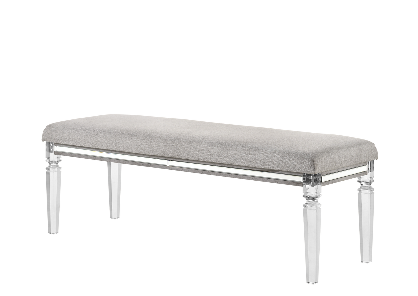 Vail Gray LED Upholstered Panel Bedroom Set - SET | B7200-K-HB | B7200-K-FB | B7200-KQ-RAIL | B7200-1 | B7200-11 | B7200-2 | B7200-4 - Luna Furniture - Dallas Store