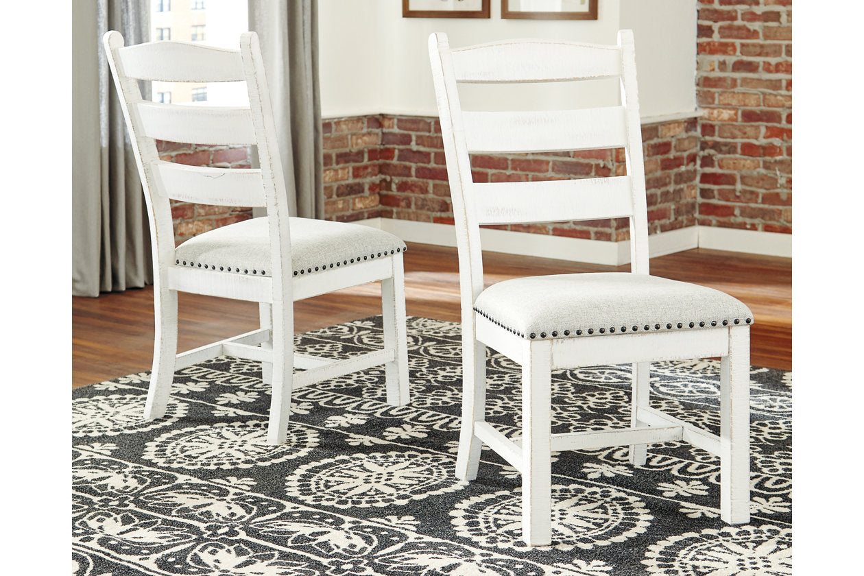 Valebeck Beige/White Dining Chair, Set of 2 - D546-01 - Luna Furniture - Dallas Store