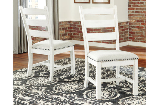 Valebeck Beige/White Dining Chair, Set of 2 - D546-01 - Luna Furniture - Dallas Store