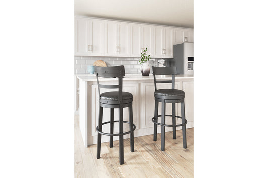 Valebeck Black Bar Height Barstool - D546-630 - Luna Furniture - Dallas Store