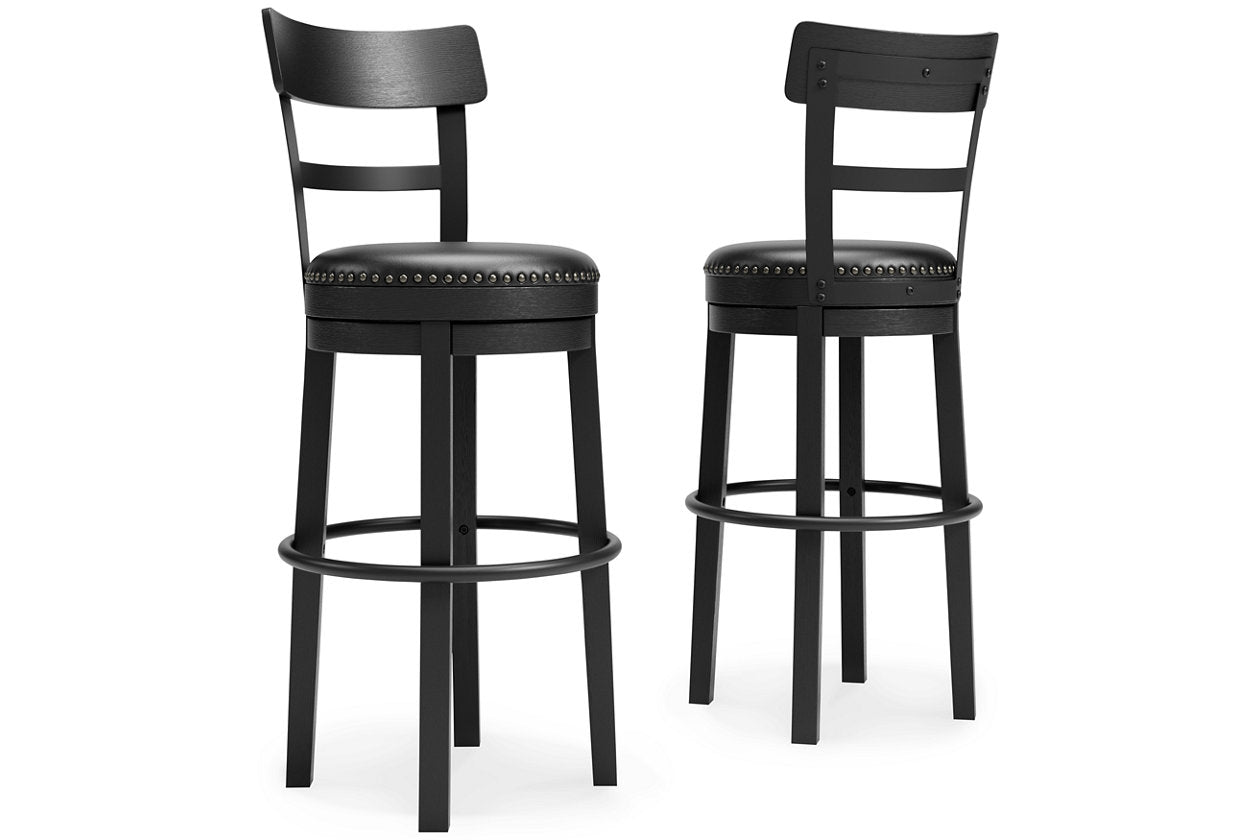 Valebeck Black Bar Height Barstool - D546-630 - Luna Furniture - Dallas Store