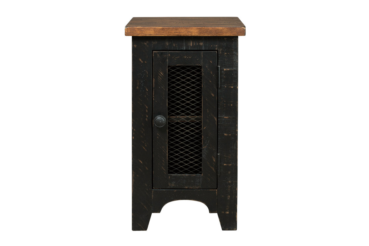 Valebeck Black/Brown Chairside End Table - T468-7 - Luna Furniture - Dallas Store