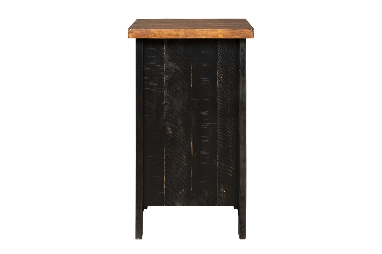 Valebeck Black/Brown Chairside End Table - T468-7 - Luna Furniture - Dallas Store