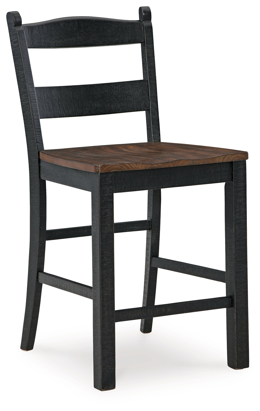 Valebeck Black/Brown Counter Height Barstool, Set of 2 - D546-724 - Luna Furniture - Dallas Store