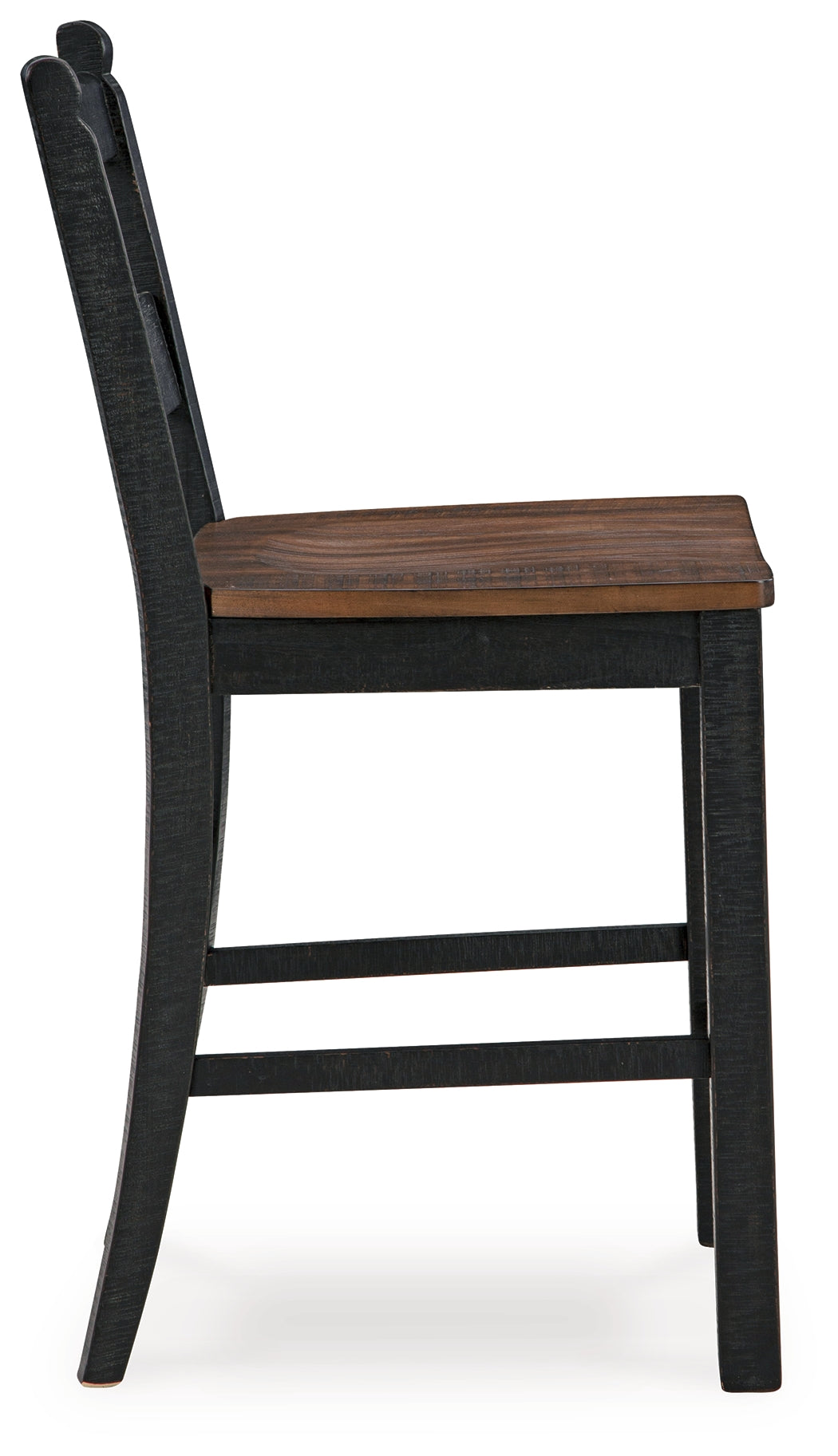 Valebeck Black/Brown Counter Height Barstool, Set of 2 - D546-724 - Luna Furniture - Dallas Store