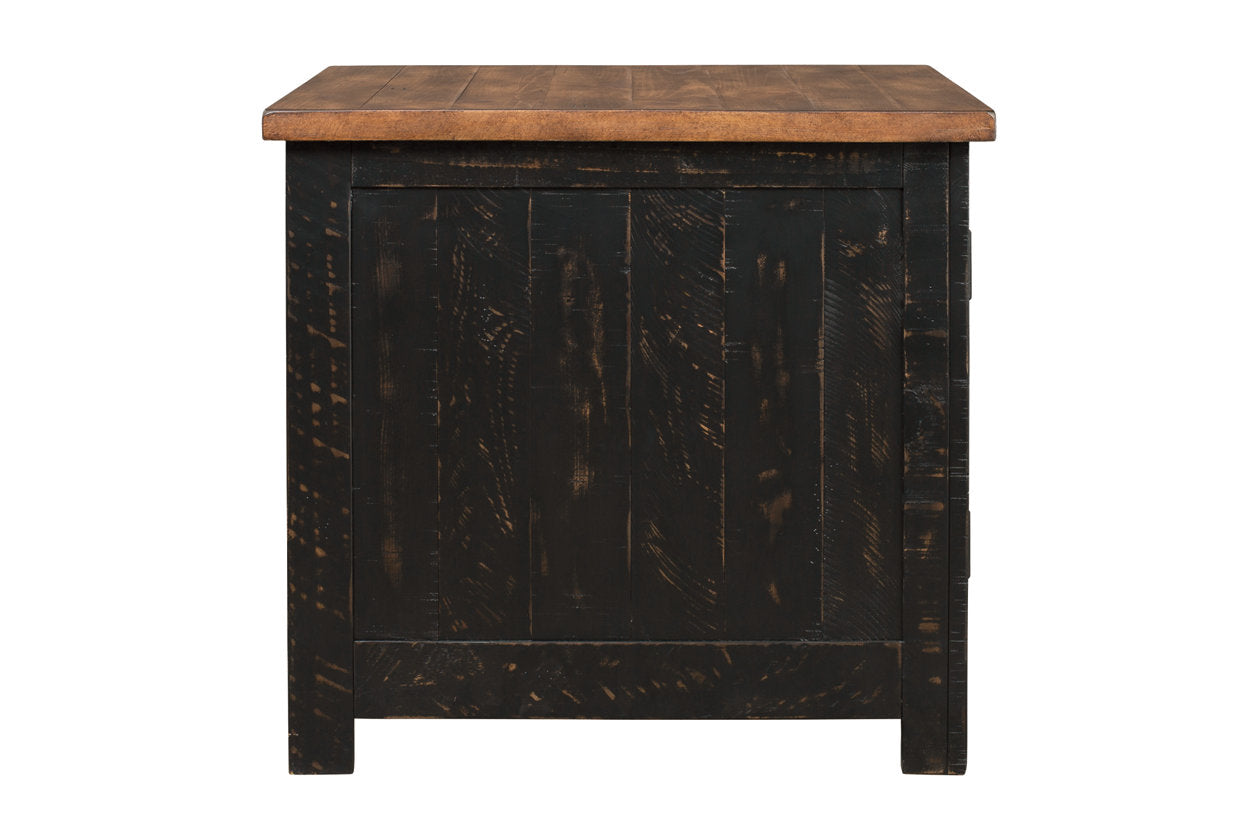 Valebeck Black/Brown End Table - T468-3 - Luna Furniture - Dallas Store