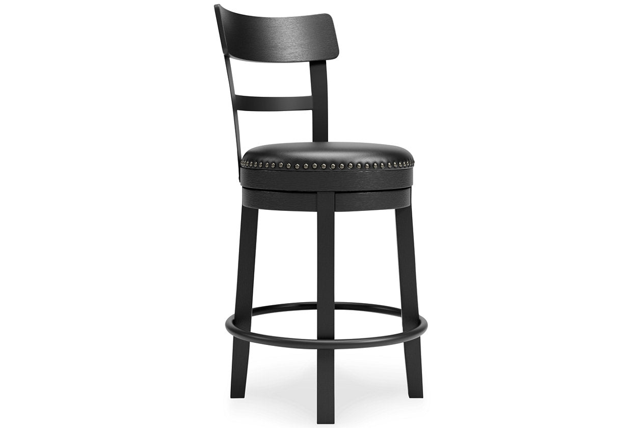 Valebeck Black Counter Height Barstool - D546-624 - Luna Furniture - Dallas Store