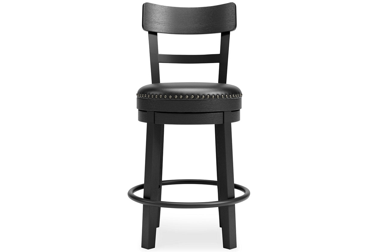Valebeck Black Counter Height Barstool - D546-624 - Luna Furniture - Dallas Store