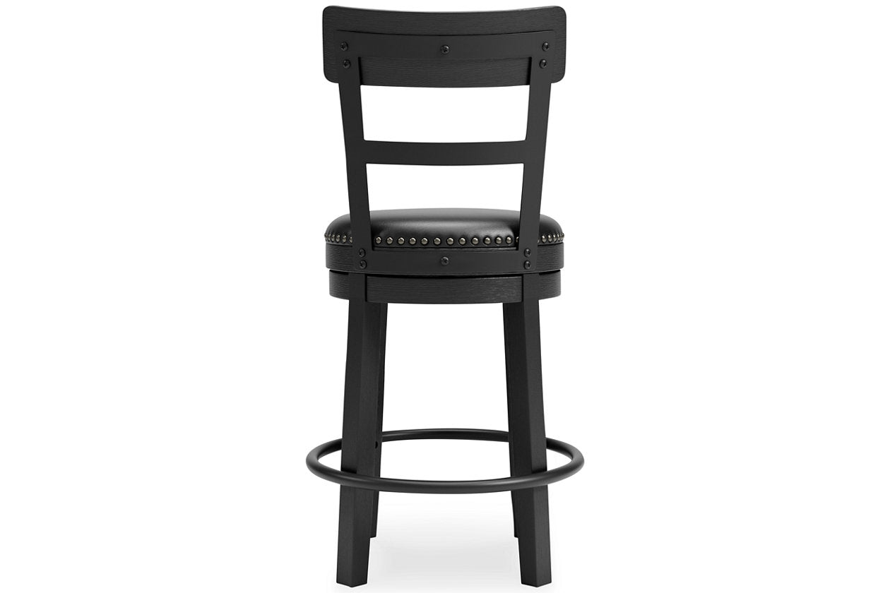 Valebeck Black Counter Height Barstool - D546-624 - Luna Furniture - Dallas Store