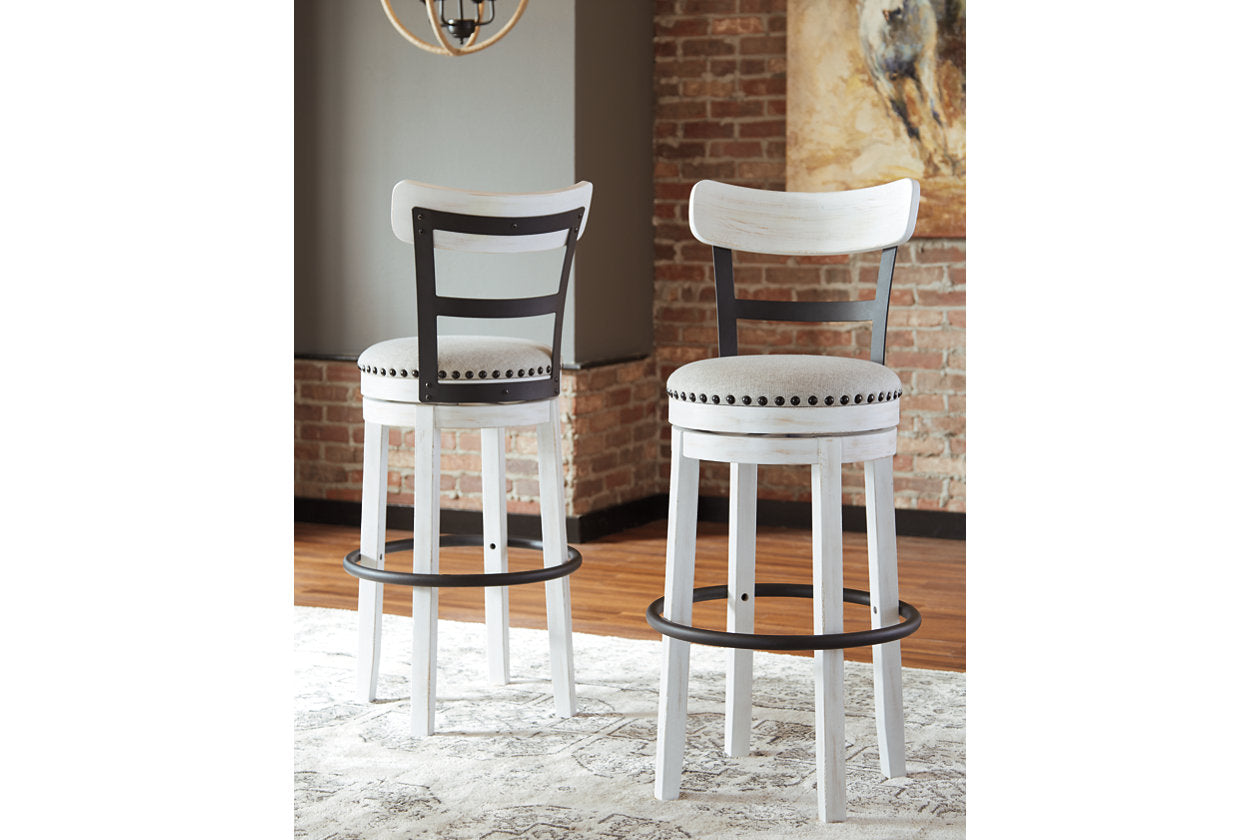 Valebeck White Bar Height Barstool - D546-530 - Luna Furniture - Dallas Store
