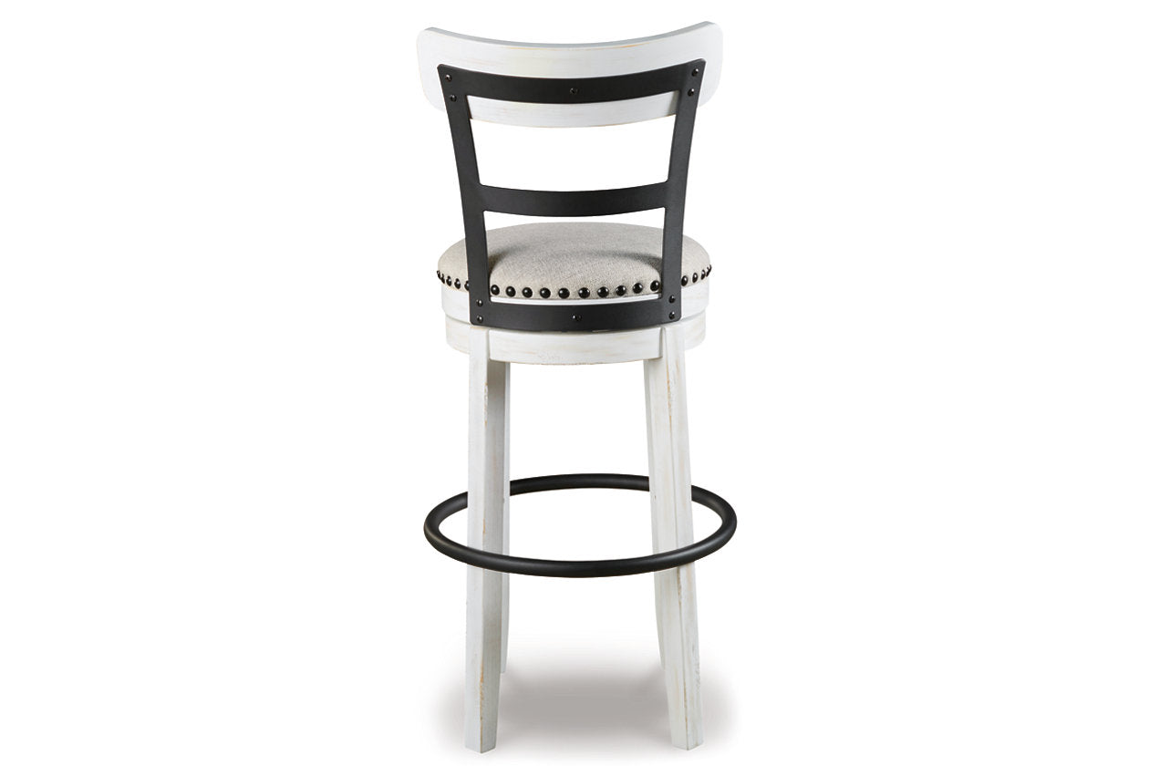 Valebeck White Bar Height Barstool - D546-530 - Luna Furniture - Dallas Store
