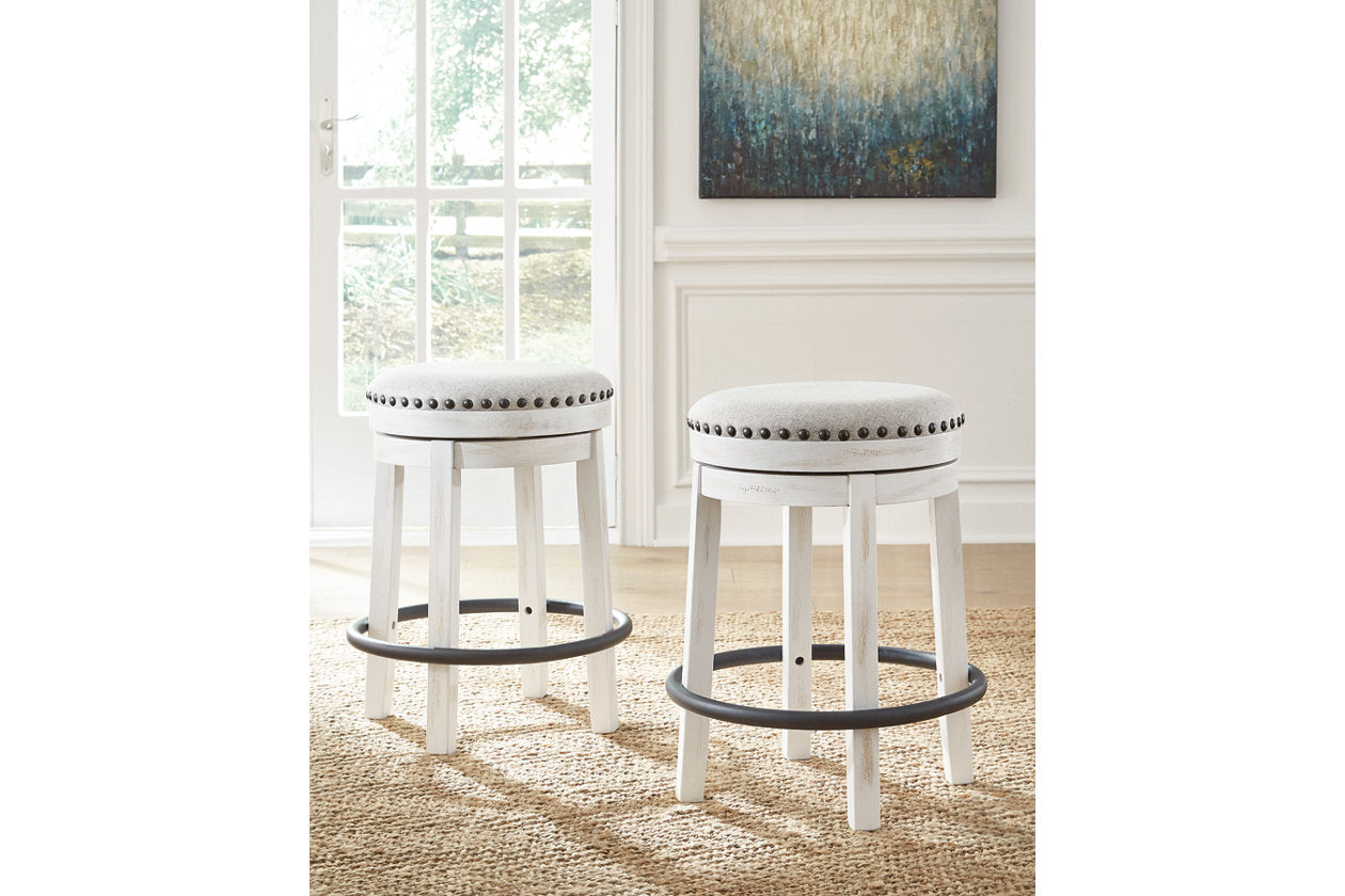 Valebeck White/Black Counter Height Stool - D546-324 - Luna Furniture - Dallas Store