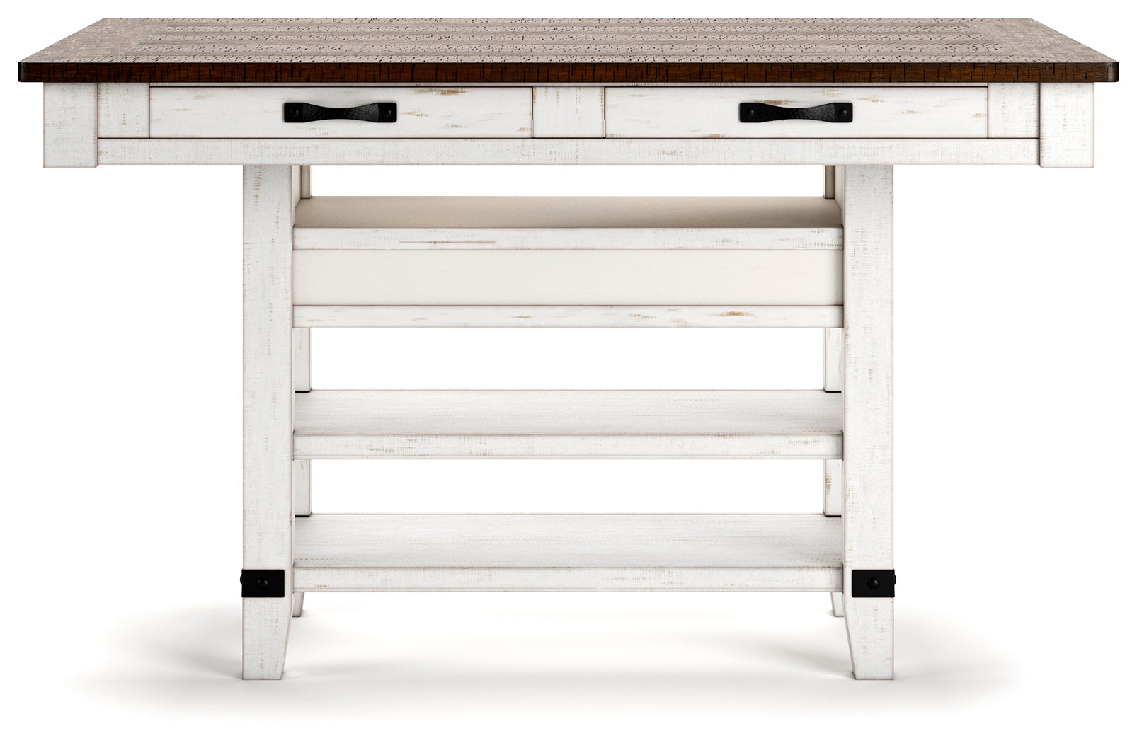 Valebeck White/Brown Counter Height Dining Table - D546-32 - Luna Furniture - Dallas Store