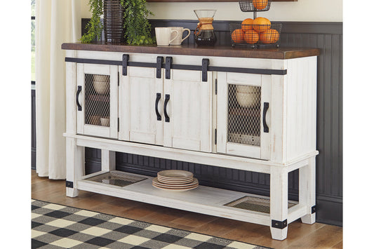 Valebeck White/Brown Dining Server - D546-60 - Luna Furniture - Dallas Store
