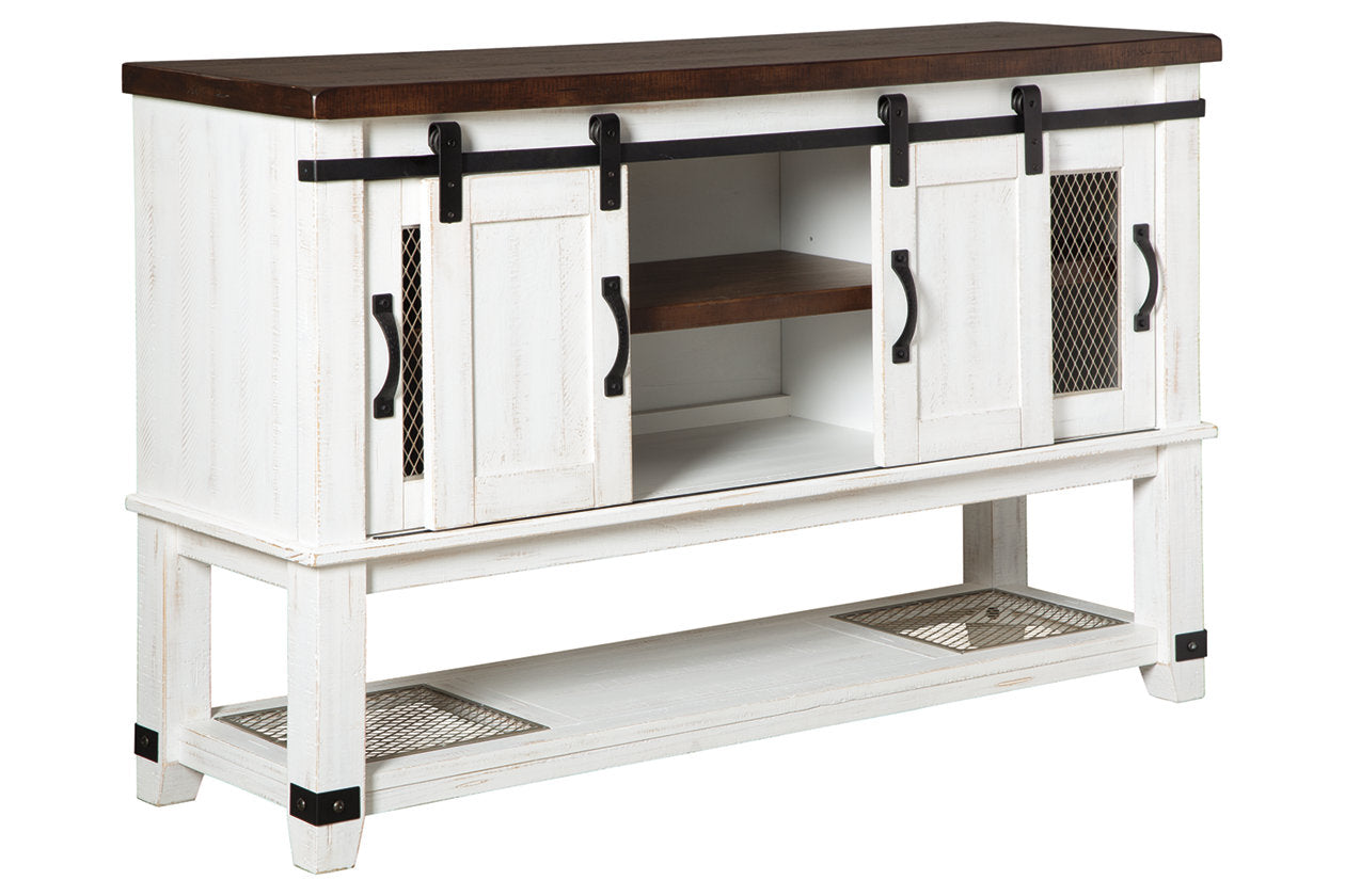 Valebeck White/Brown Dining Server - D546-60 - Luna Furniture - Dallas Store