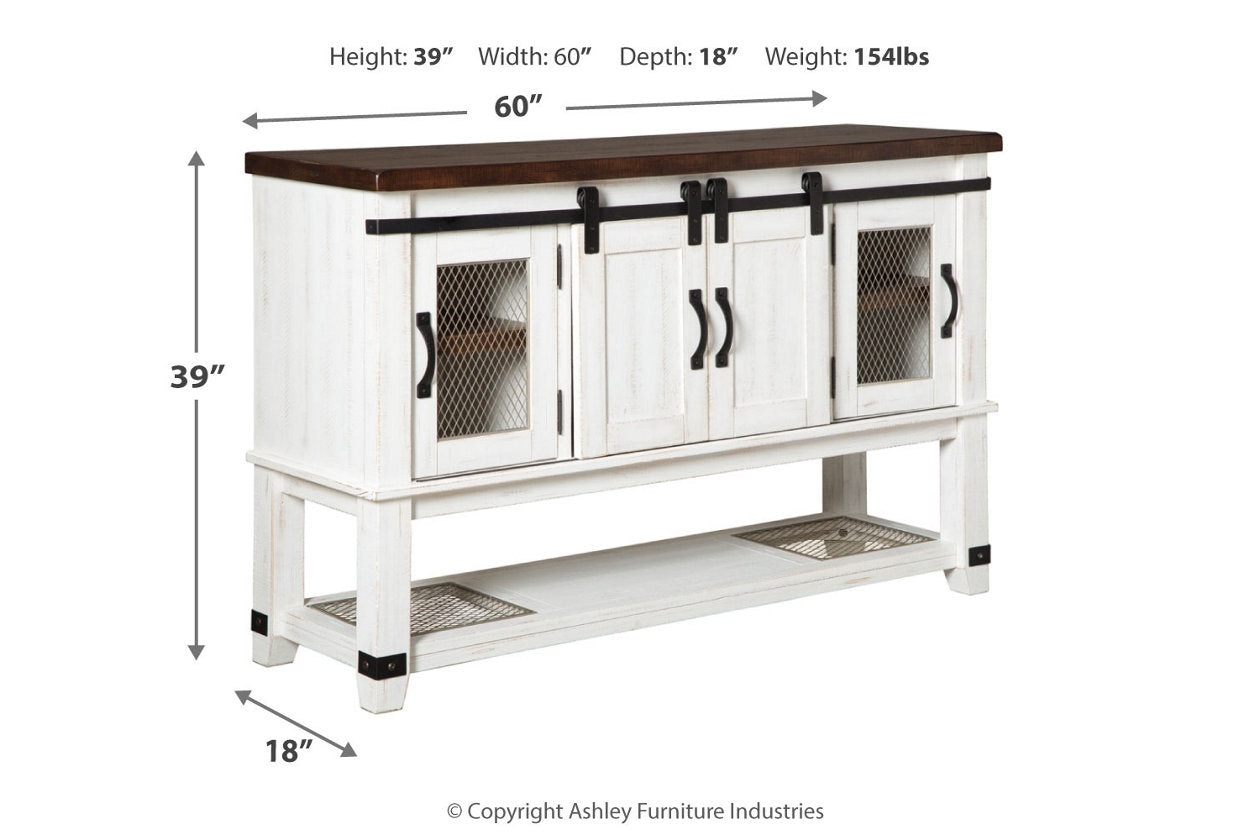 Valebeck White/Brown Dining Server - D546-60 - Luna Furniture - Dallas Store