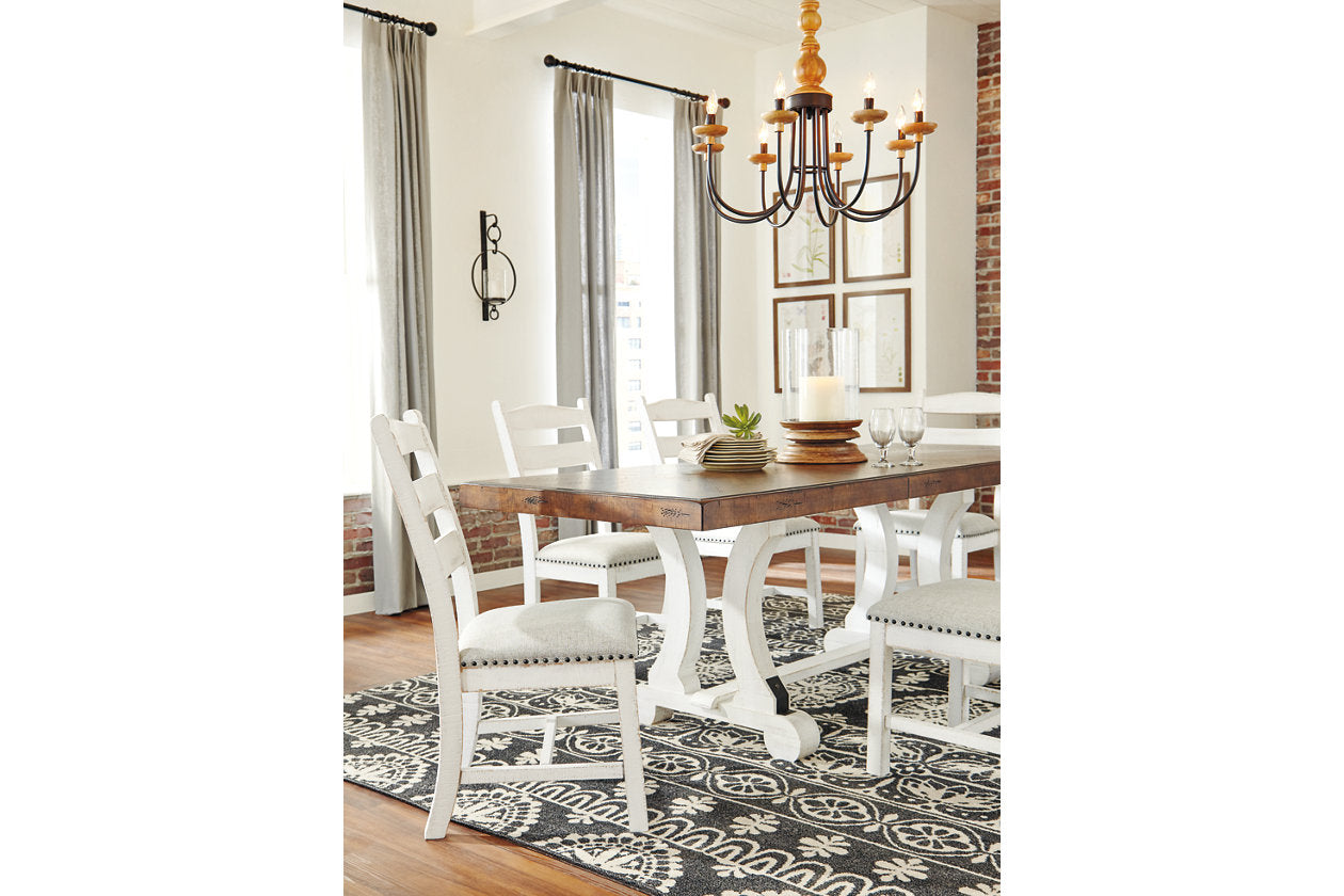 Valebeck White/Brown Dining Table - D546-35 - Luna Furniture - Dallas Store