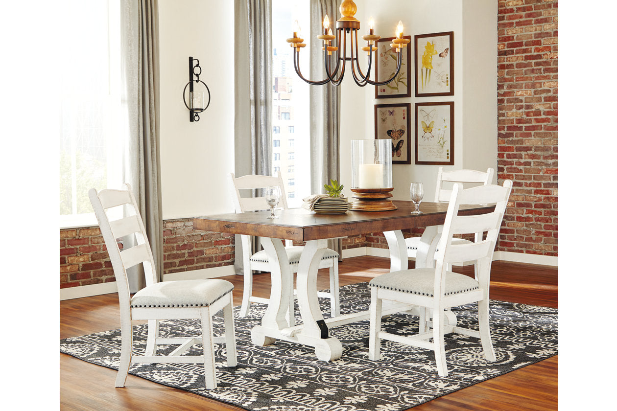 Valebeck White/Brown Dining Table - D546-35 - Luna Furniture - Dallas Store