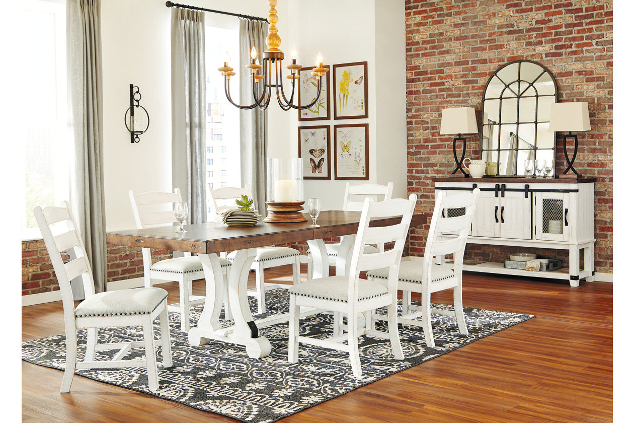 Valebeck White/Brown Dining Table - D546-35 - Luna Furniture - Dallas Store
