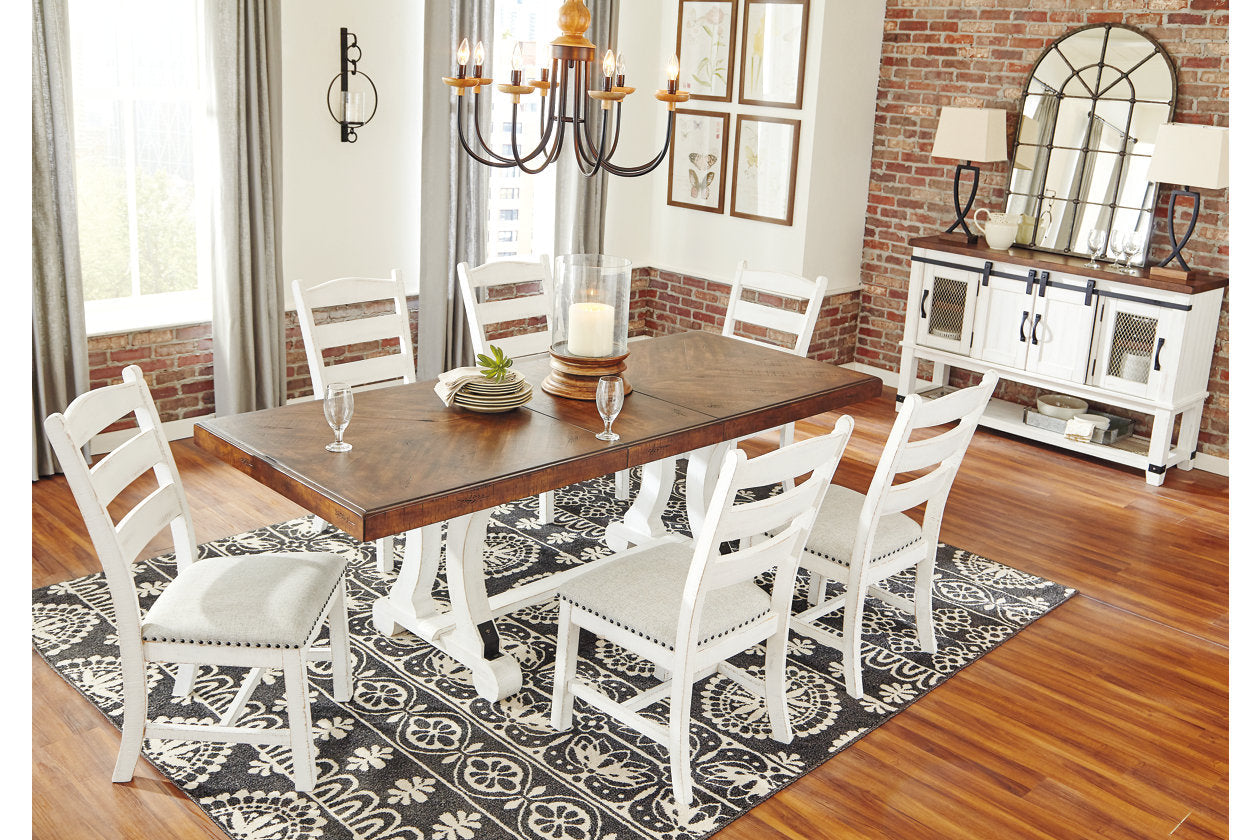 Valebeck White/Brown Dining Table - D546-35 - Luna Furniture - Dallas Store