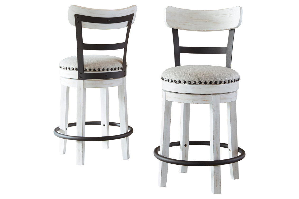 Valebeck White Counter Height Barstool - D546-524 - Luna Furniture - Dallas Store