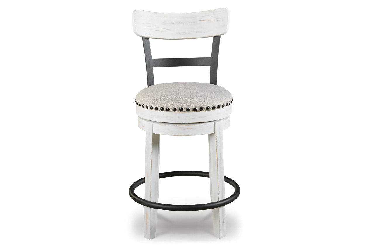 Valebeck White Counter Height Barstool - D546-524 - Luna Furniture - Dallas Store