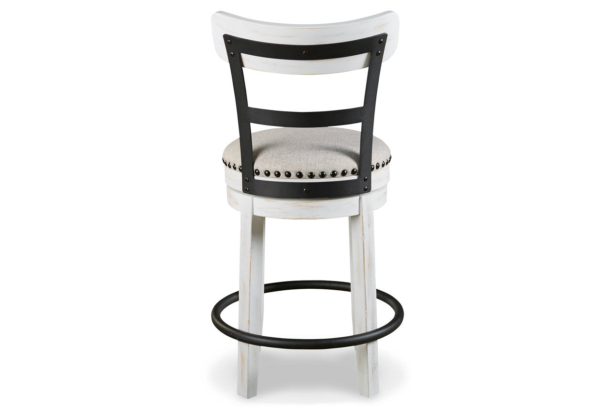 Valebeck White Counter Height Barstool - D546-524 - Luna Furniture - Dallas Store