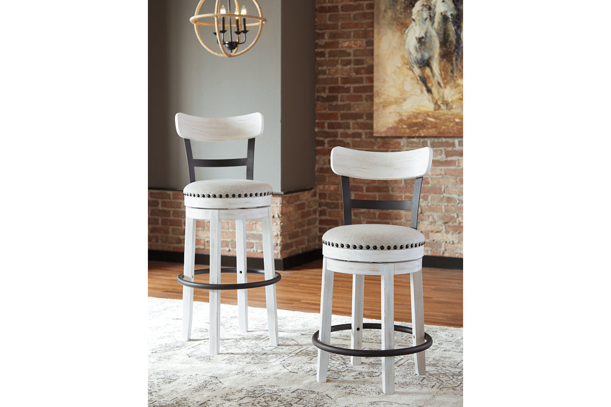 Valebeck White Counter Height Barstool - D546-524 - Luna Furniture - Dallas Store