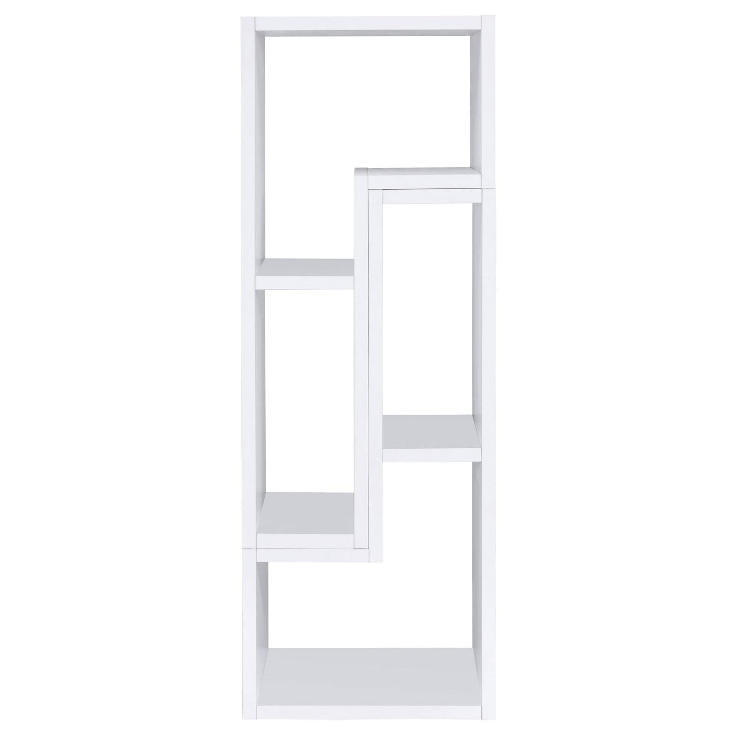 Velma Convertible TV Console/Bookcase White - 800330 - Luna Furniture - Dallas Store