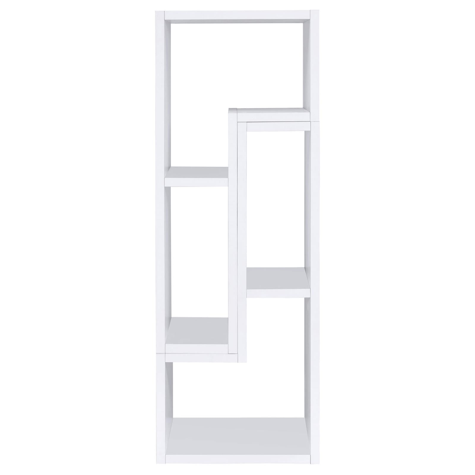Velma Convertible TV Console/Bookcase White - 800330 - Luna Furniture - Dallas Store