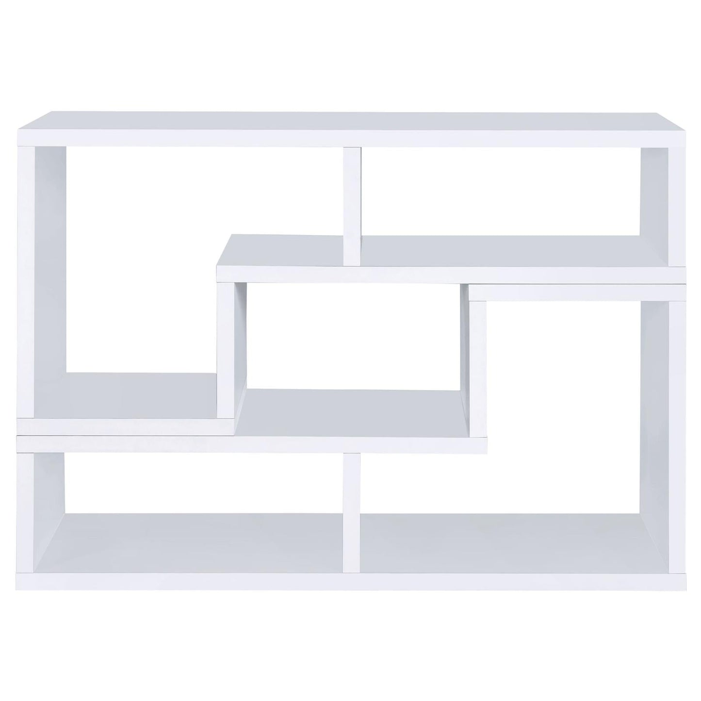 Velma Convertible TV Console/Bookcase White - 800330 - Luna Furniture - Dallas Store