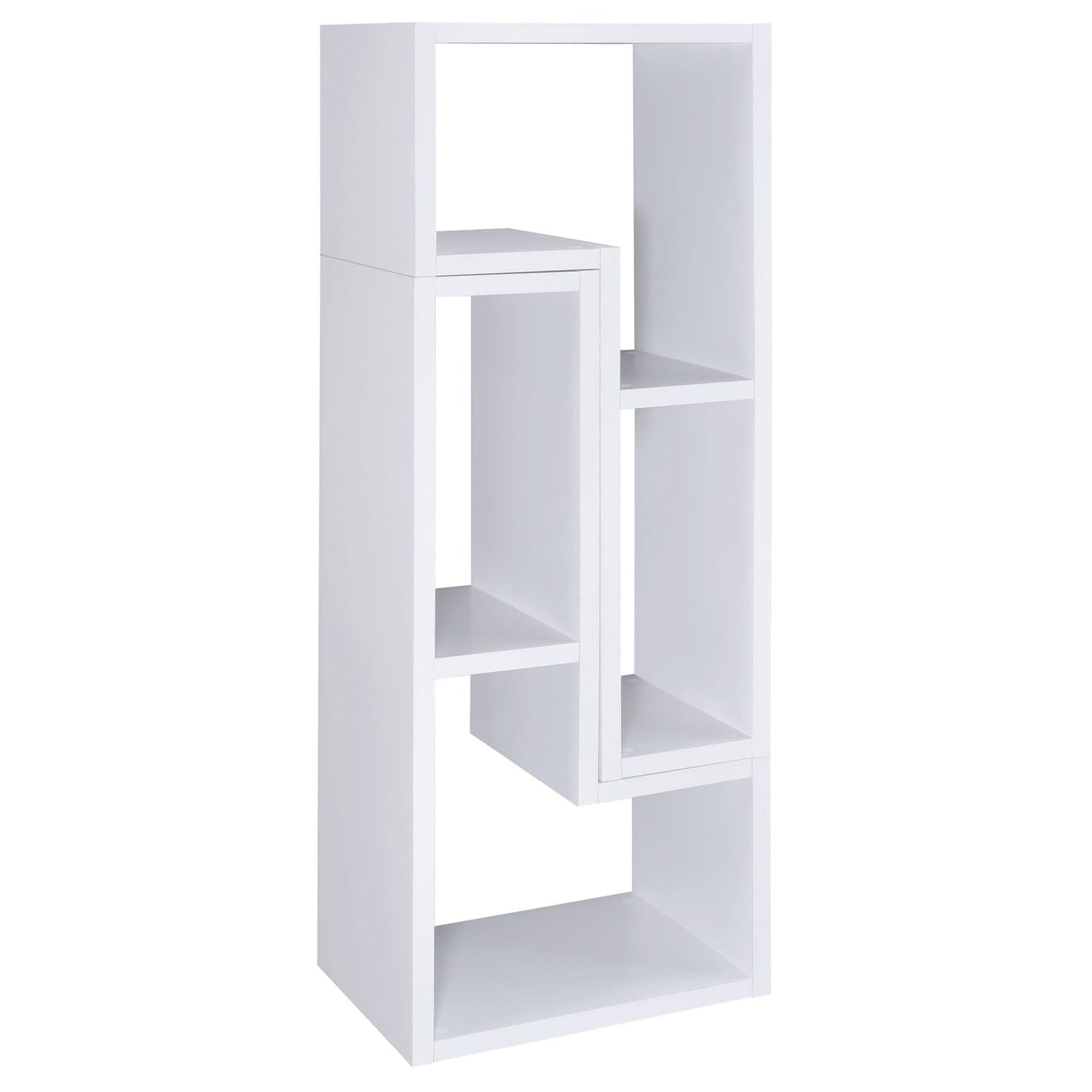 Velma Convertible TV Console/Bookcase White - 800330 - Luna Furniture - Dallas Store
