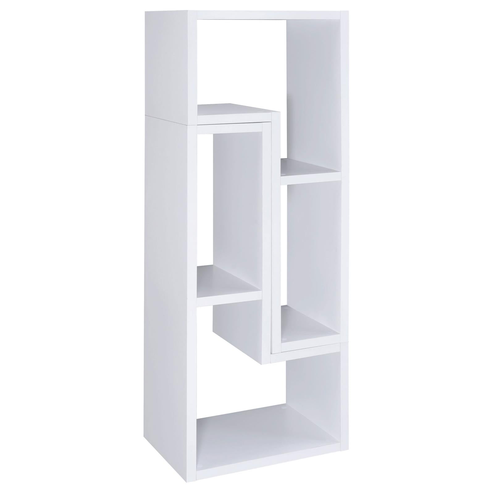 Velma Convertible TV Console/Bookcase White - 800330 - Luna Furniture - Dallas Store
