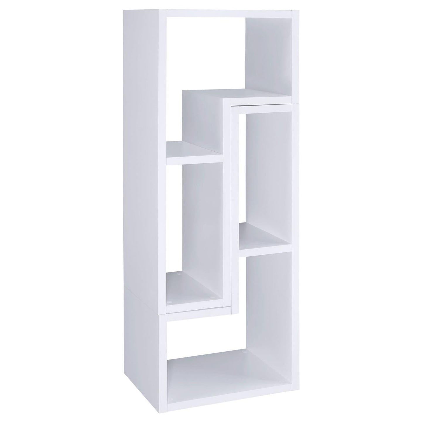 Velma Convertible TV Console/Bookcase White - 800330 - Luna Furniture - Dallas Store