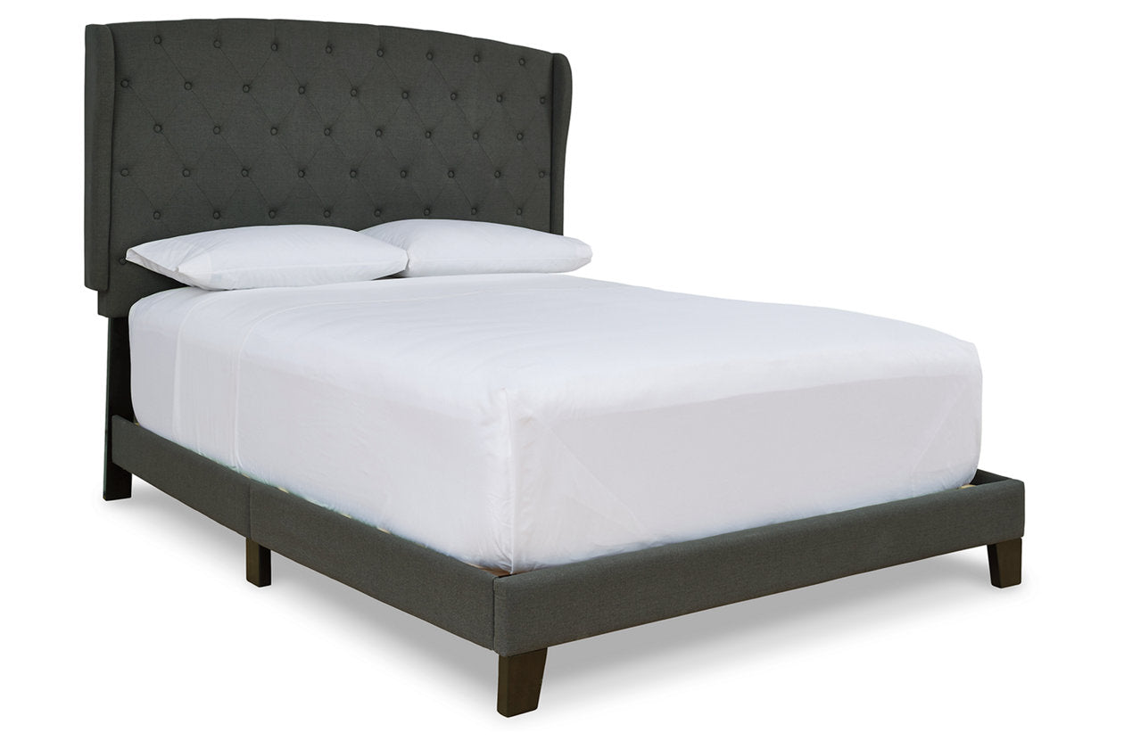 Vintasso Charcoal King Upholstered Bed - B089-882 - Luna Furniture - Dallas Store