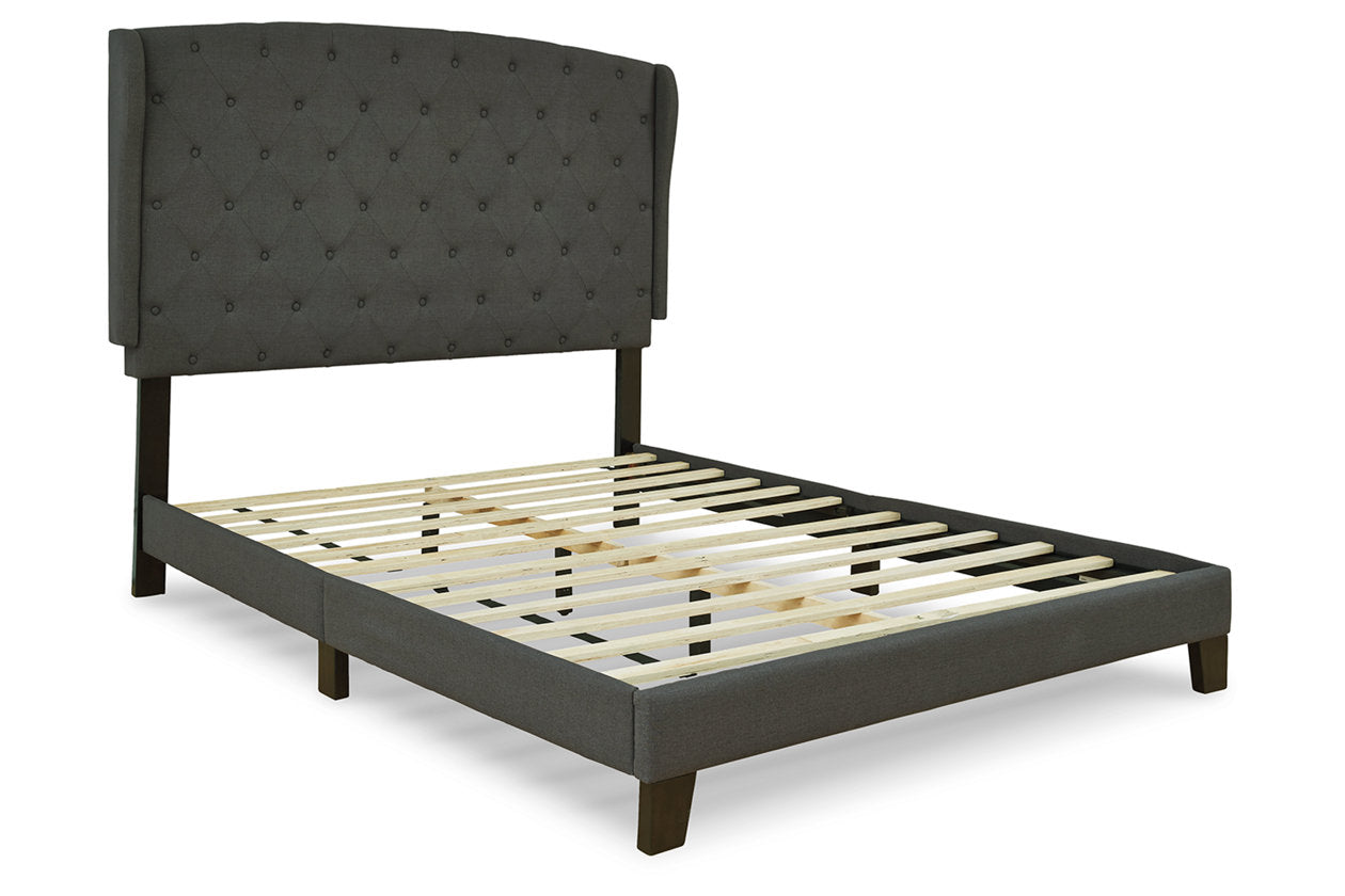 Vintasso Charcoal King Upholstered Bed - B089-882 - Luna Furniture - Dallas Store