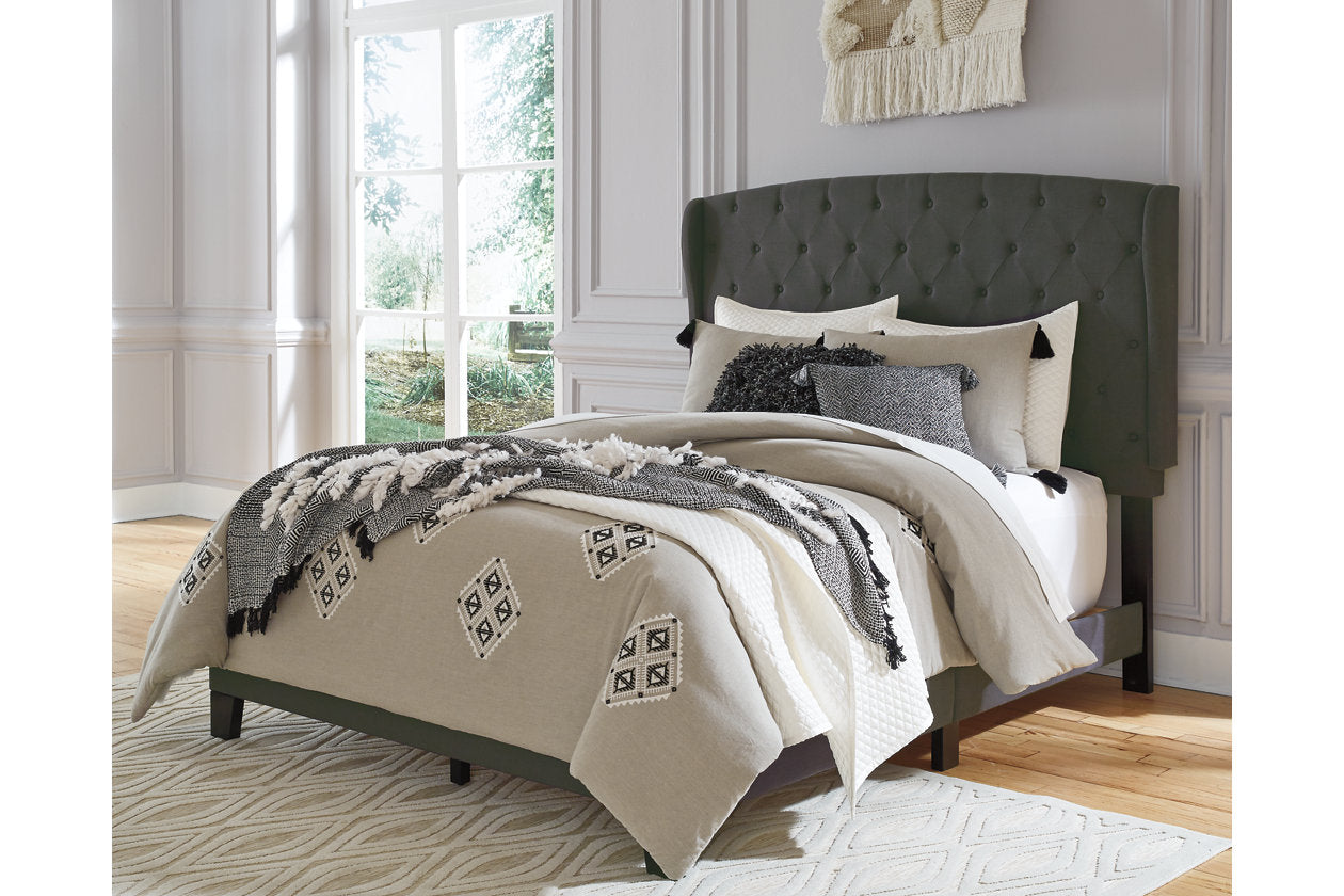 Vintasso Charcoal King Upholstered Bed - B089-882 - Luna Furniture - Dallas Store