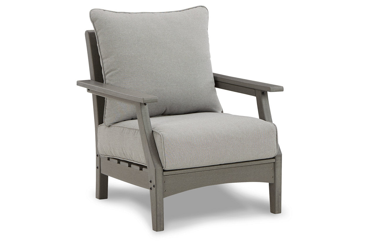 Visola Gray Lounge Chair with Cushion, Set of 2 - P802-820 - Luna Furniture - Dallas Store