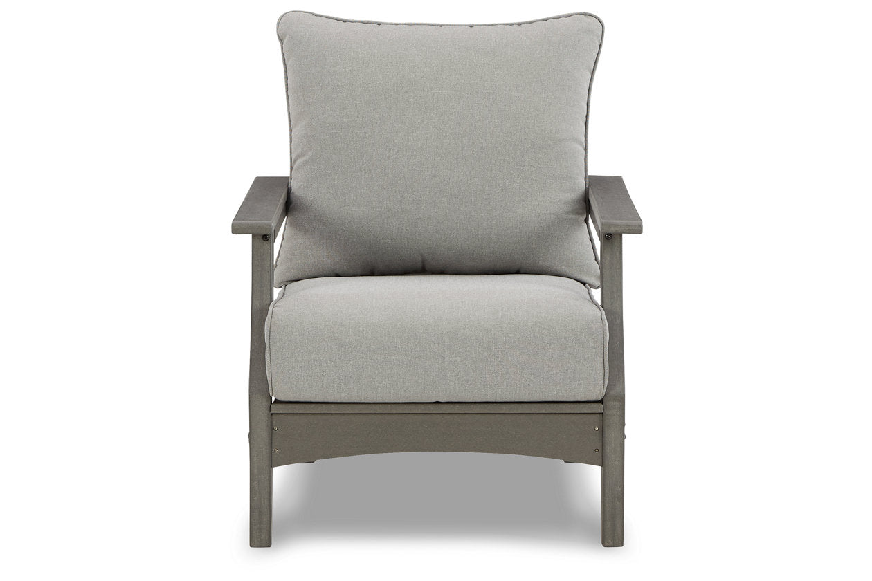 Visola Gray Lounge Chair with Cushion, Set of 2 - P802-820 - Luna Furniture - Dallas Store