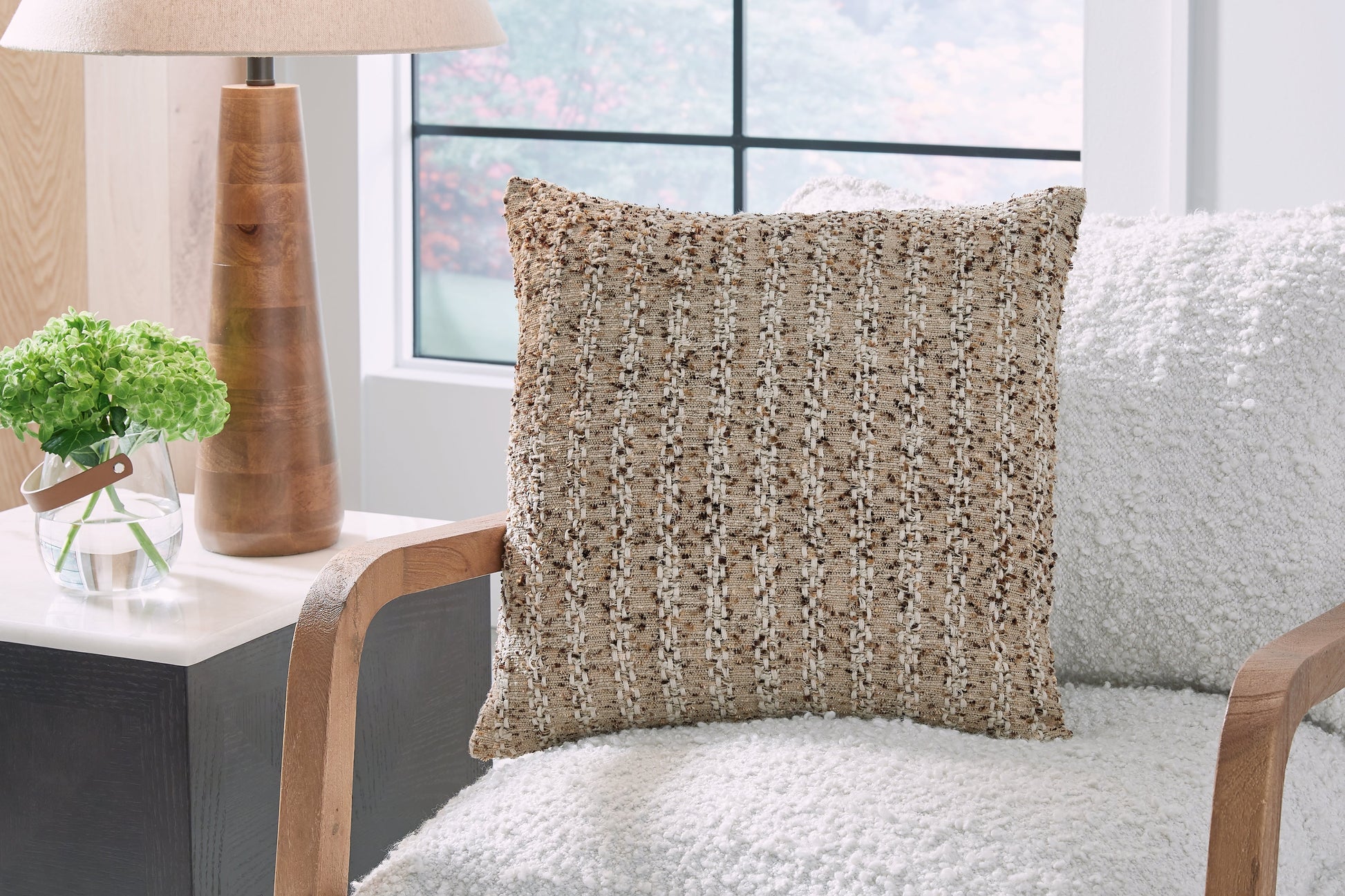Vorlane Tan/Brown/White Pillow (Set of 4) - A1001046 - Luna Furniture - Dallas Store