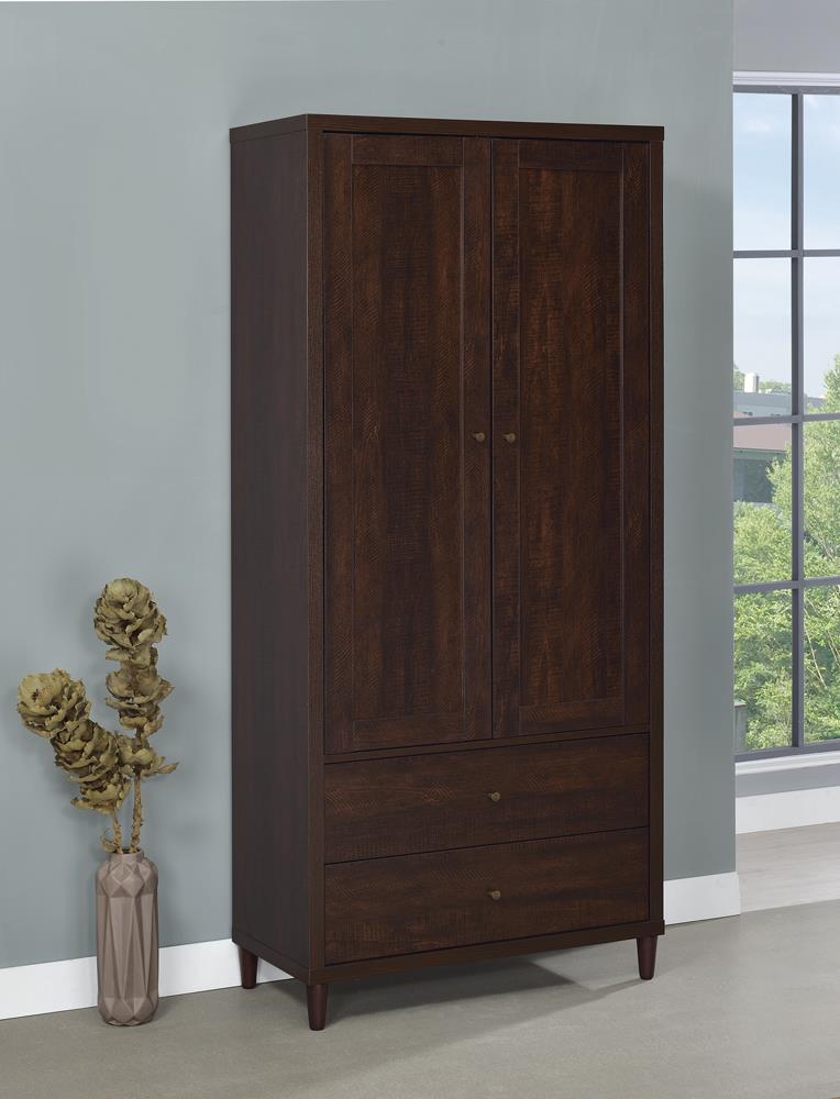 Wadeline Rustic Tobacco 2-Door Tall Accent Cabinet - 950724 - Luna Furniture - Dallas Store