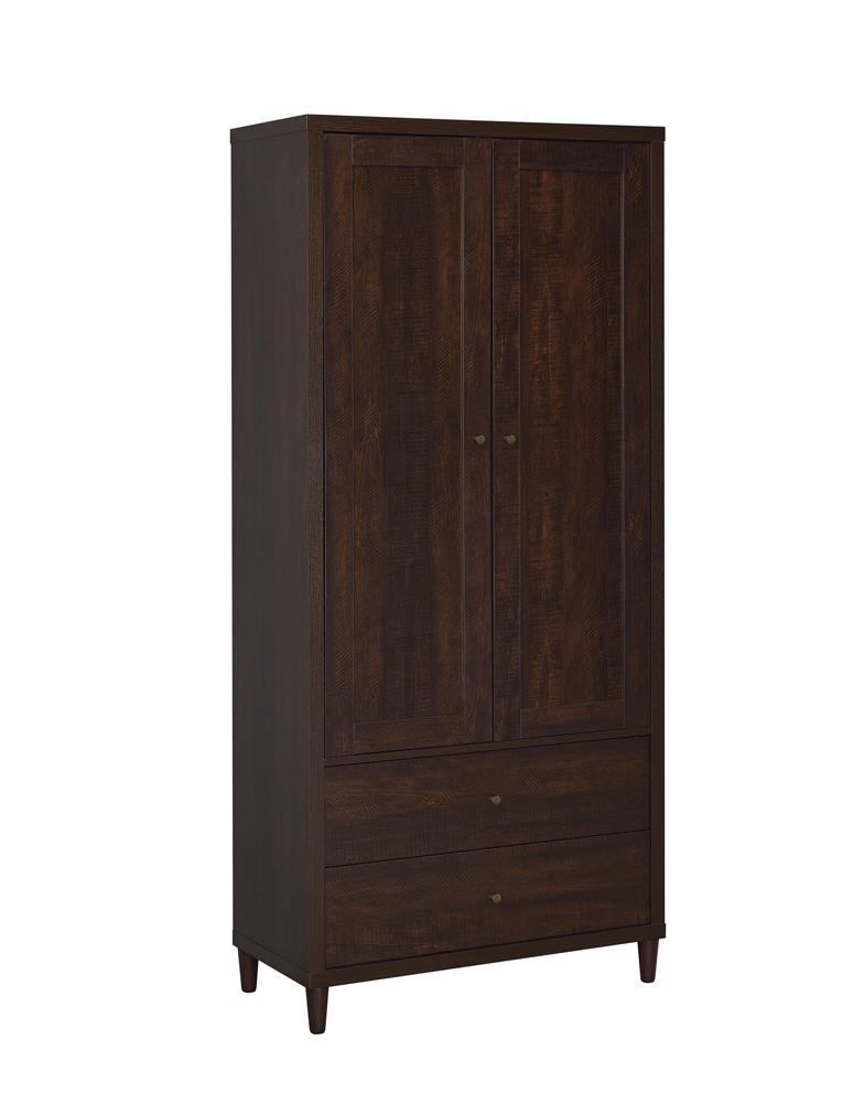 Wadeline Rustic Tobacco 2-Door Tall Accent Cabinet - 950724 - Luna Furniture - Dallas Store