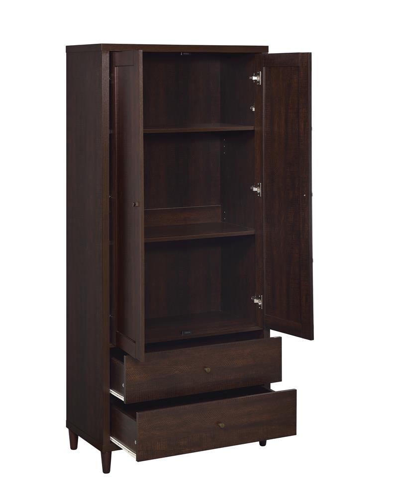 Wadeline Rustic Tobacco 2-Door Tall Accent Cabinet - 950724 - Luna Furniture - Dallas Store