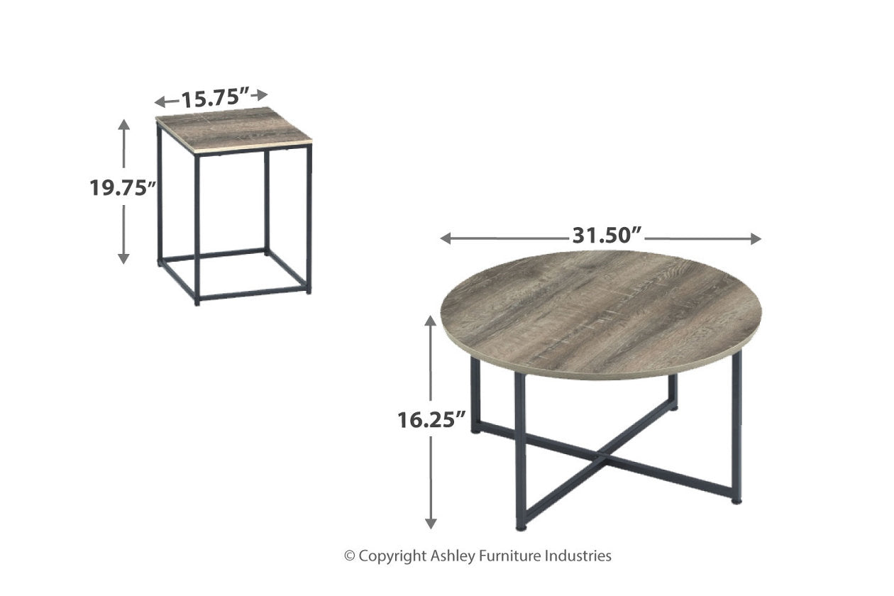 Wadeworth Two-tone Table, Set of 3 - T103-213 - Luna Furniture - Dallas Store