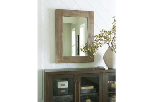 Waltleigh Distressed Brown Accent Mirror - A8010277 - Luna Furniture - Dallas Store
