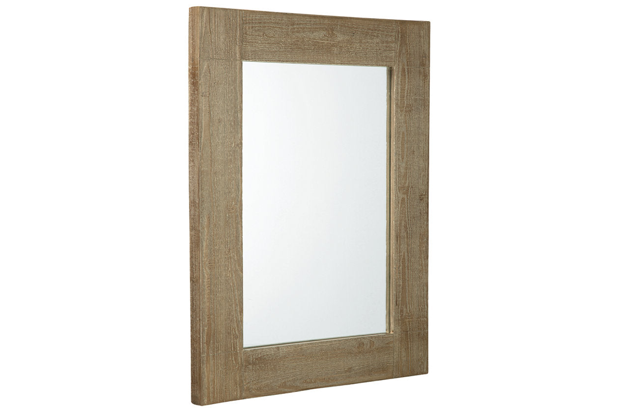 Waltleigh Distressed Brown Accent Mirror - A8010277 - Luna Furniture - Dallas Store