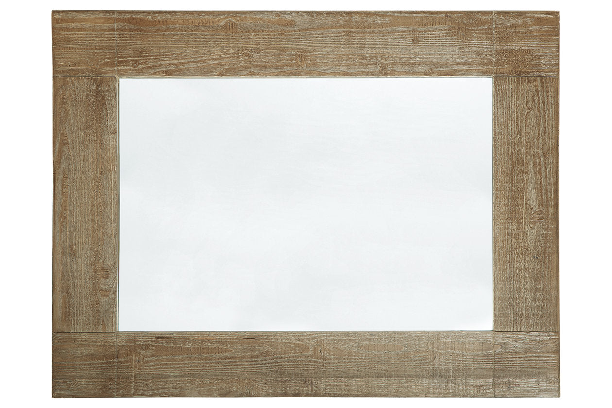 Waltleigh Distressed Brown Accent Mirror - A8010277 - Luna Furniture - Dallas Store