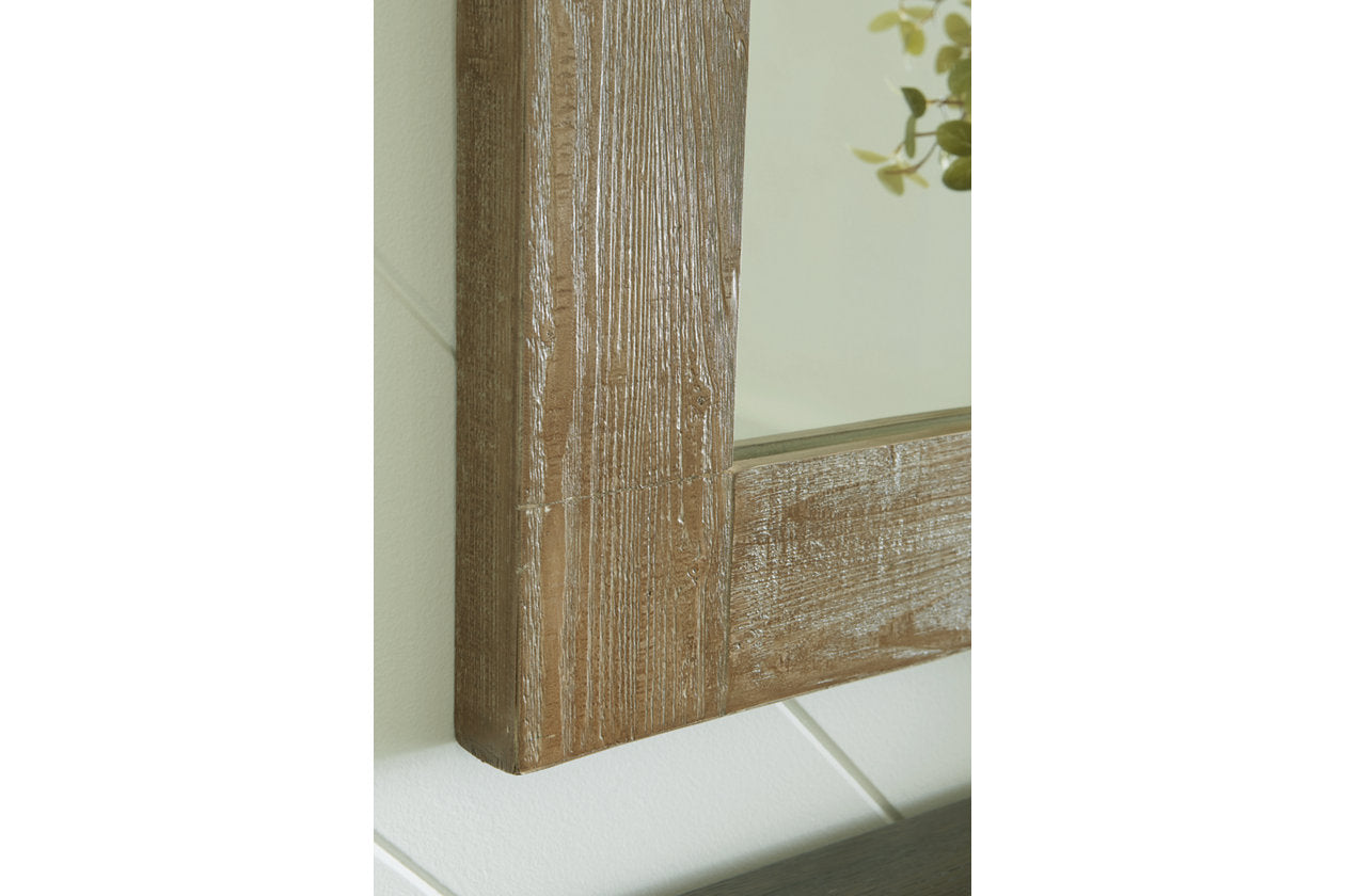 Waltleigh Distressed Brown Accent Mirror - A8010277 - Luna Furniture - Dallas Store