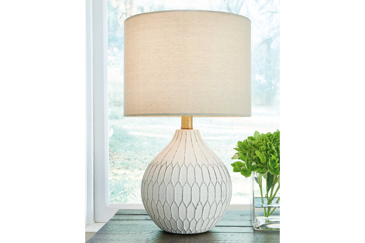 Wardmont White Table Lamp - L180094 - Luna Furniture - Dallas Store
