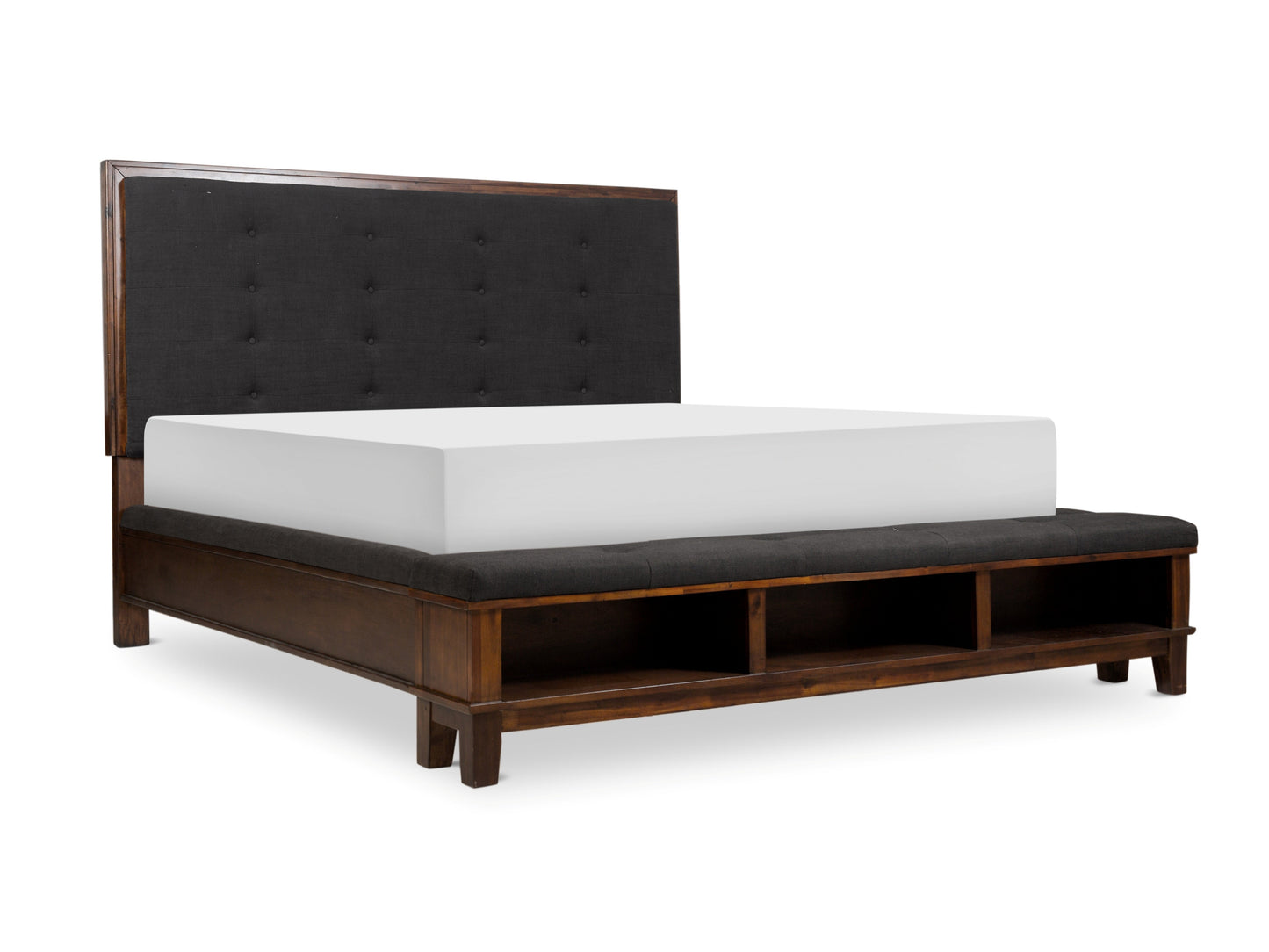 Watson Brown Upholstered Storage Panel Bedroom Set - SET | SH2213BRNK-1 | SH2213BRNK-2 | SH2213BRN-3 | SH2213BRN-4 | SH2213BRN-9 - Luna Furniture - Dallas Store